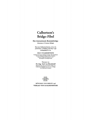 Culbertson’s Bridge-Fibel