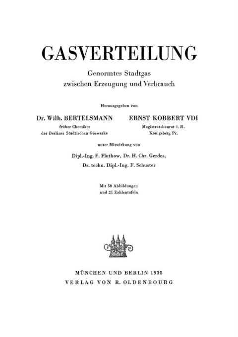 Cover image for book Gasverteilung