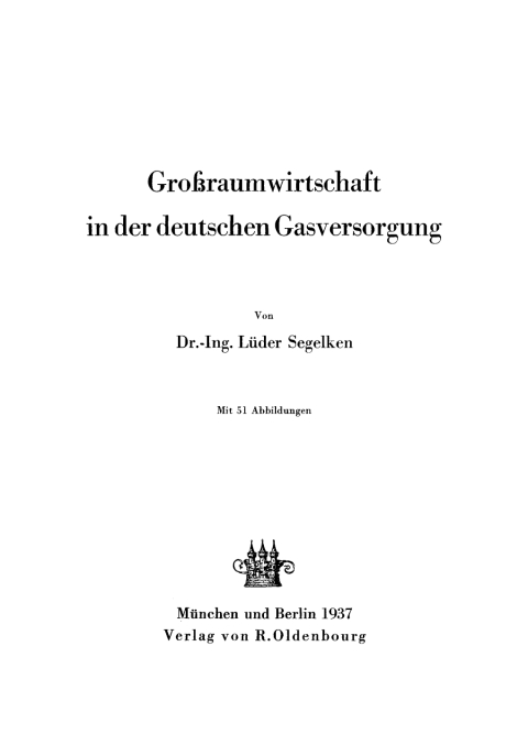 Cover image for book Großraumwirtschaft in der deutschen Gasversorgung