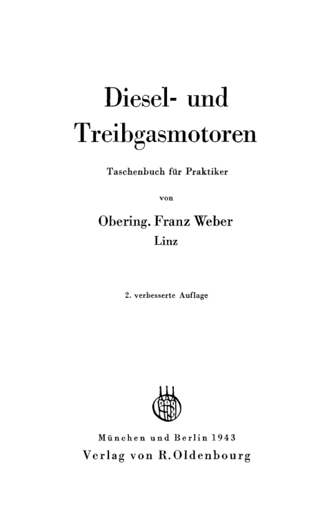 Cover image for book Diesel- und Treibgasmotoren