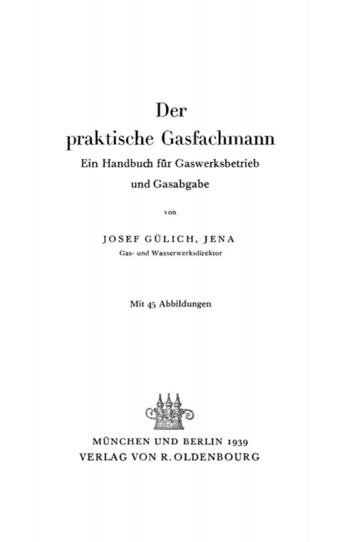 Cover image for book Der praktische Gasfachmann