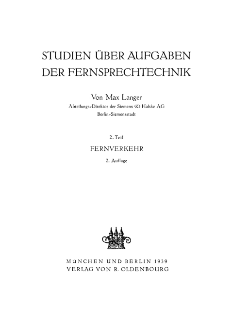 Cover image for book Fernverkehr