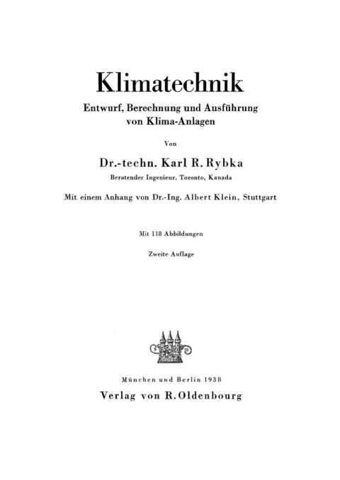 Cover image for book Klimatechnik
