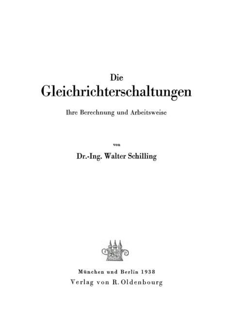 Cover image for book Die Gleichrichterschaltungen
