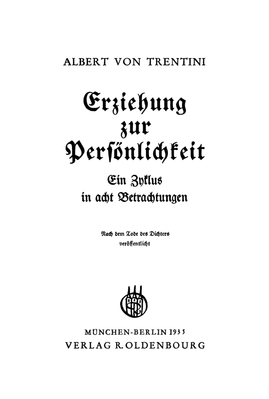 Page Fidelity Erziehung zur Persönlichkeit; $112.76