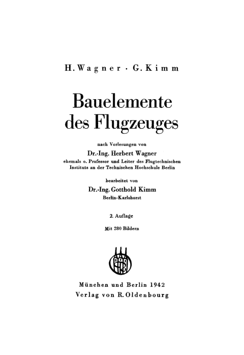 Cover image for book Bauelemente des Flugzeuges