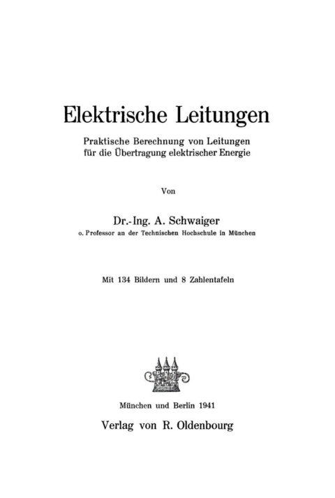 Cover image for book Elektrische Leitungen