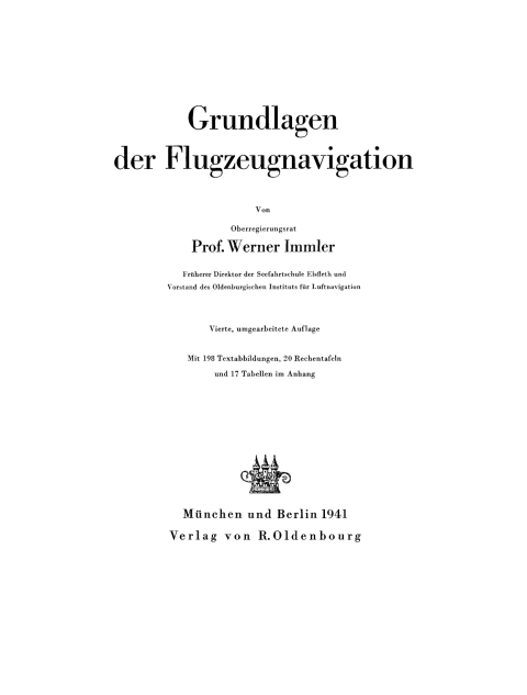 Cover image for book Grundlagen der Flugzeugnavigation