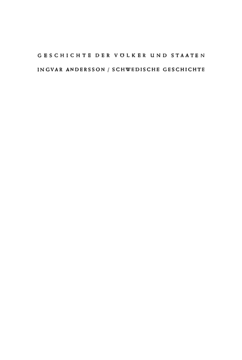 Cover image for book Schwedische Geschichte