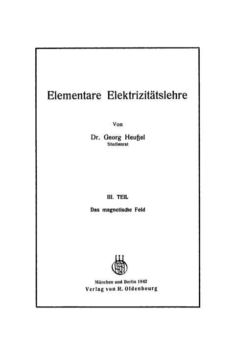 Cover image for book Das magnetische Feld