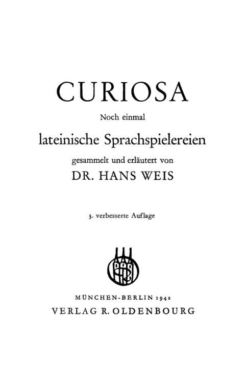 Cover image for book Curiosa