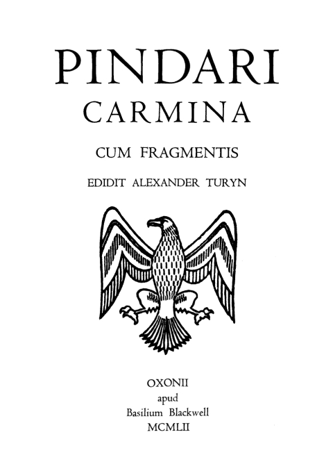 Cover image for book Pindari Carmina cum Fragmentis