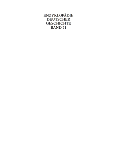Cover image for book Bevölkerungsgeschichte und Historische Demographie 1800-2010