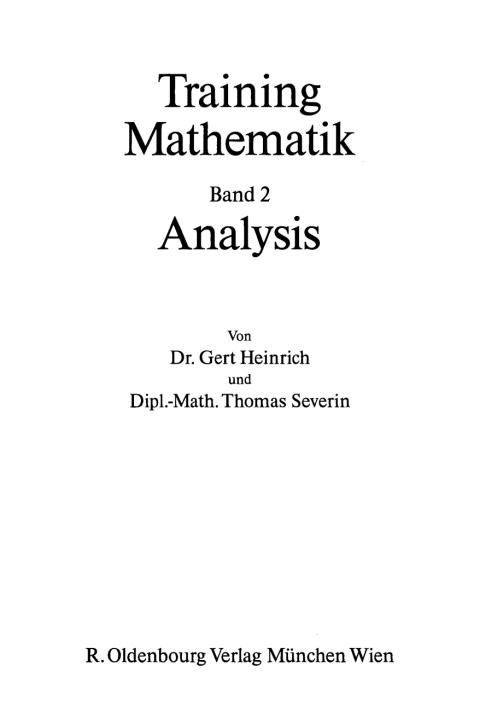 Cover image for book Analysis