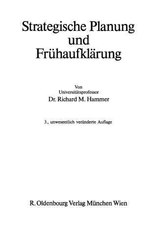 Strategische Planung und Frühaufklärung