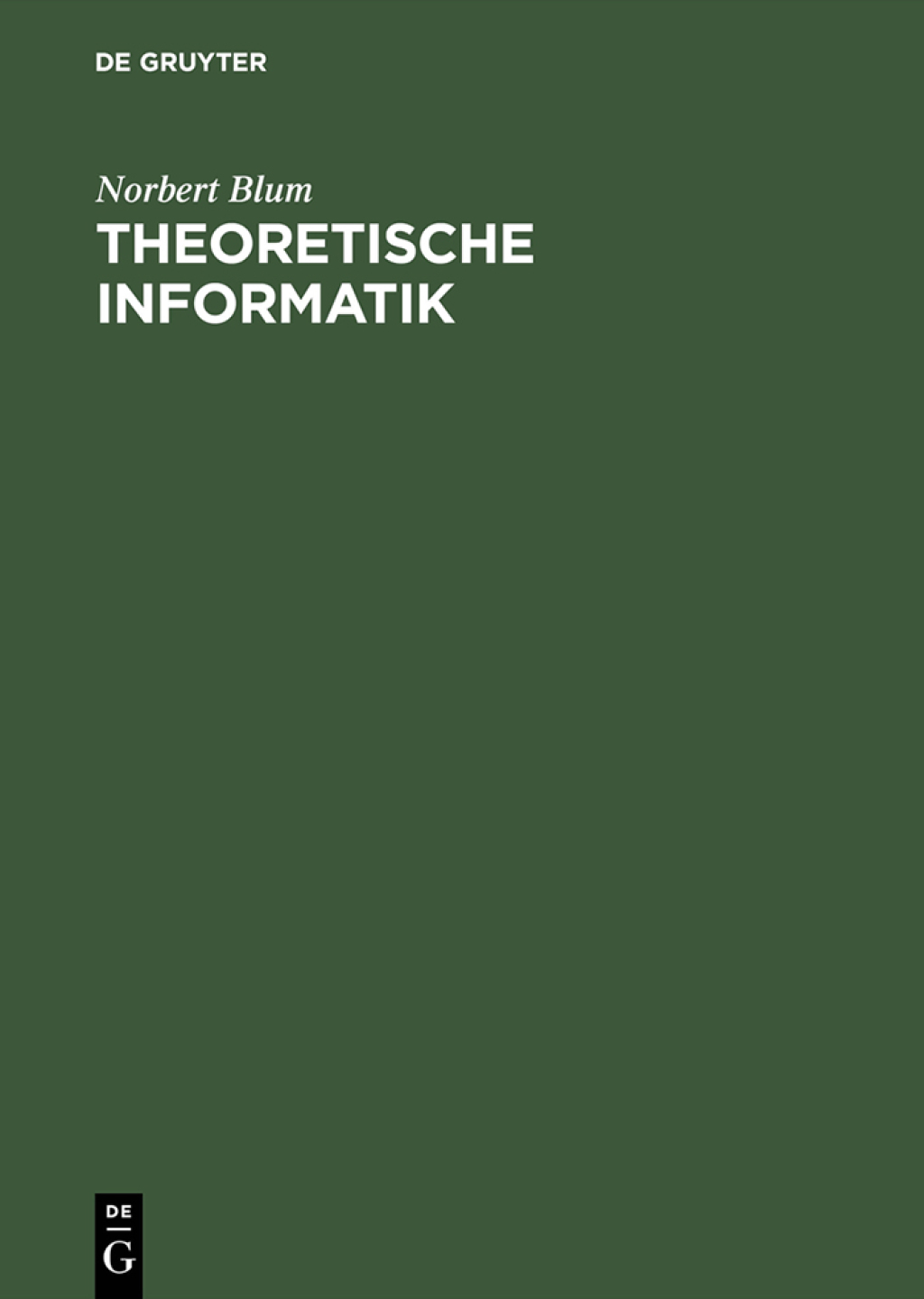 Page Fidelity Theoretische Informatik; $136.75