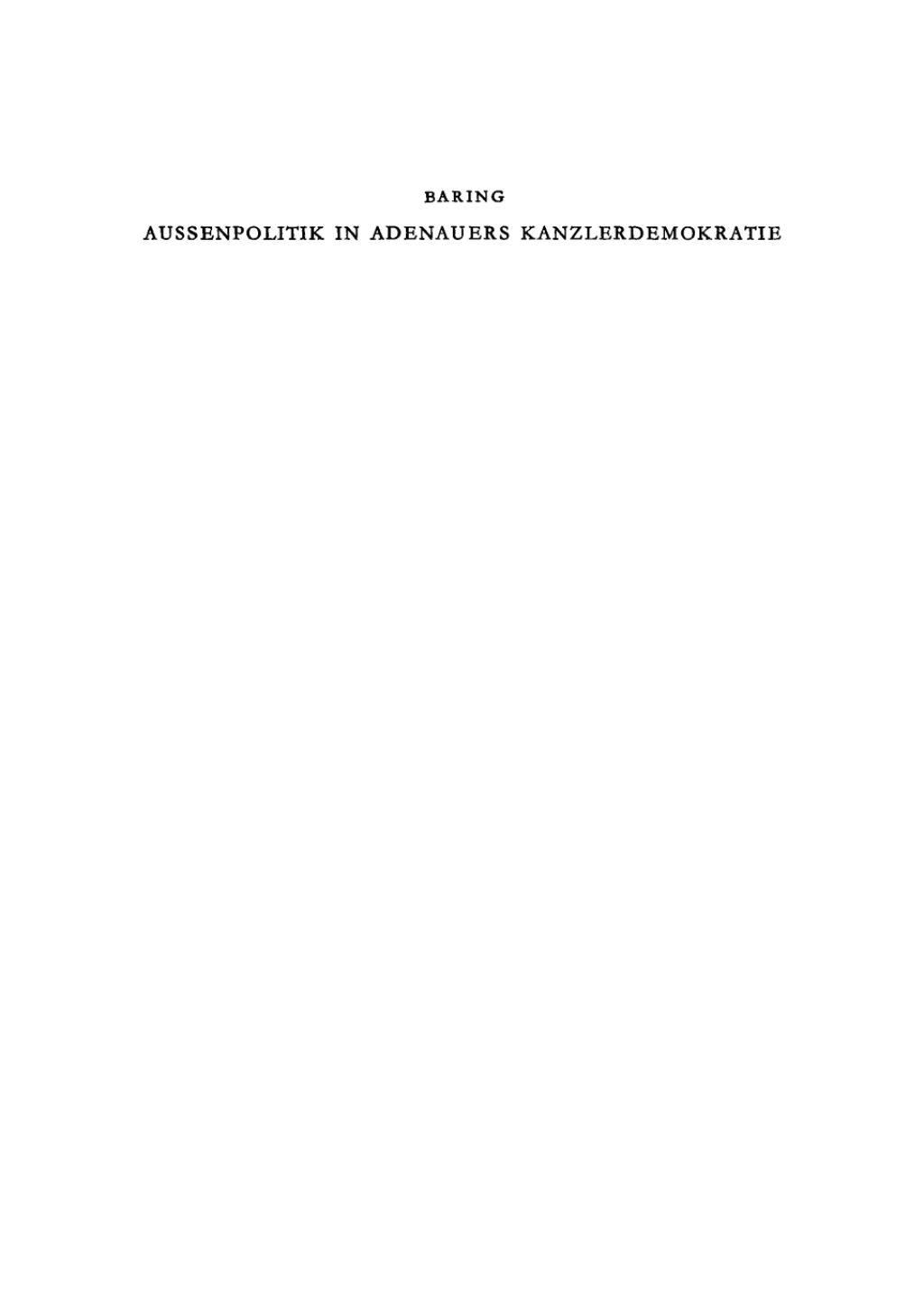 Page Fidelity Außenpolitik in Adenauers Kanzlerdemokratie; $142.96