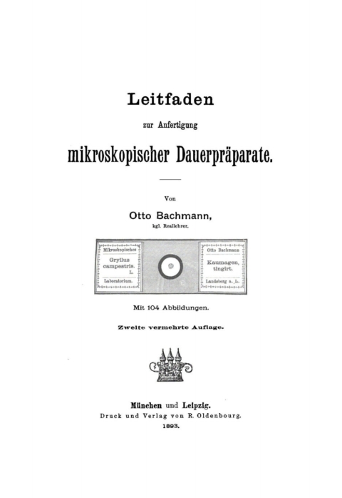 Cover image for book Leitfaden zur Anfertigung mikroskopischer Dauerpräparate