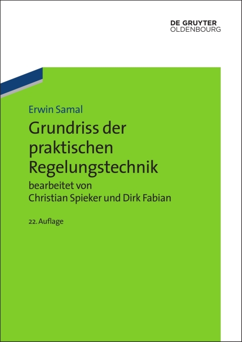 Cover image for book Grundriss der praktischen Regelungstechnik