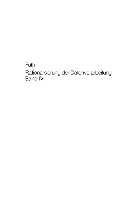 Cover image for book Rechenzentrumsorganisation