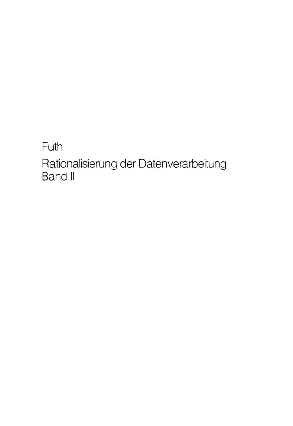 Page Fidelity Planung und Einrichtung von EDV-Abteilungen; $112.76