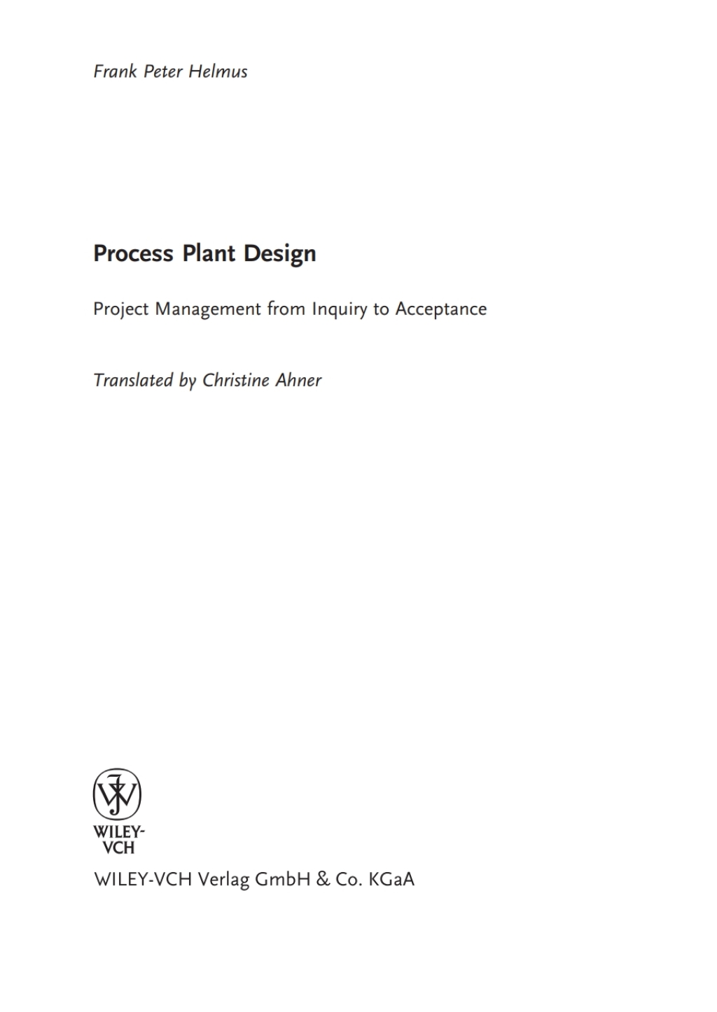 Process Plant Design - 1st Edition (eBook)