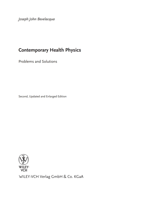Cover image for book Contemporary Health Physics: Problems and Solutions, 2nd Edition