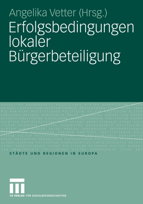 Cover image for book Erfolgsbedingungen lokaler Bürgerbeteiligung