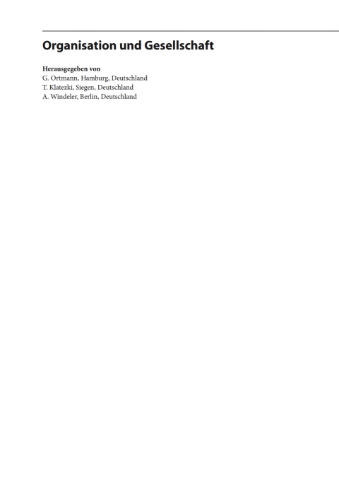 Cover image for book Widerstand in Organisationen. Organisationen im Widerstand