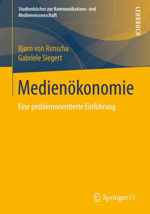 Cover image for book Medienökonomie