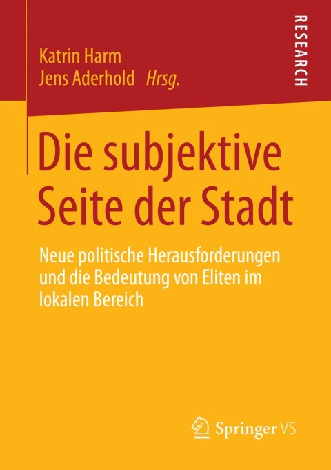 Cover image for book Die subjektive Seite der Stadt
