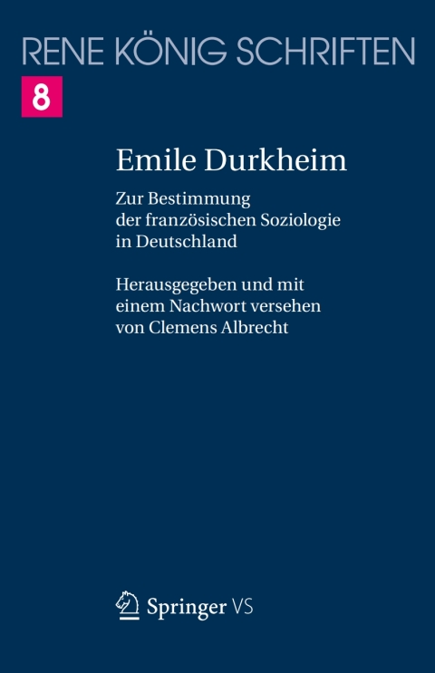 Cover image for book Emile Durkheim