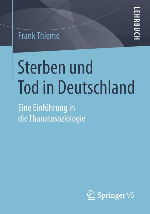 Cover image for book Sterben und Tod in Deutschland
