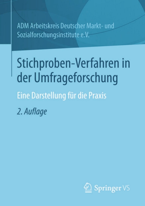 Cover image for book Stichproben-Verfahren in der Umfrageforschung