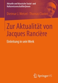 Cover image: Zur Aktualität von Jacques Rancière 9783531167008