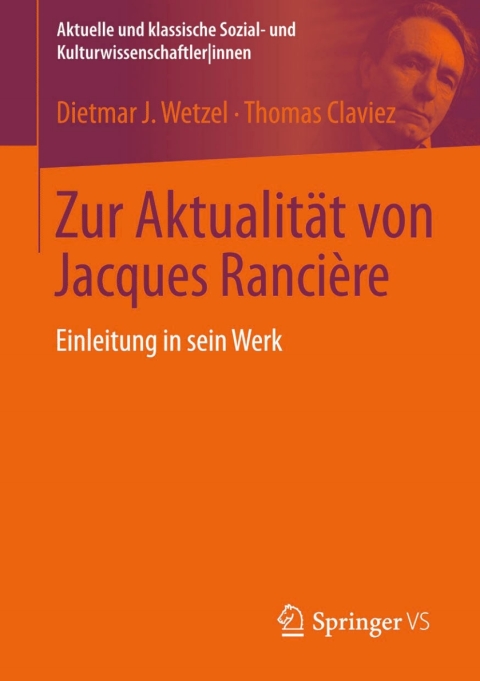 Cover image for book Zur Aktualität von Jacques Rancière
