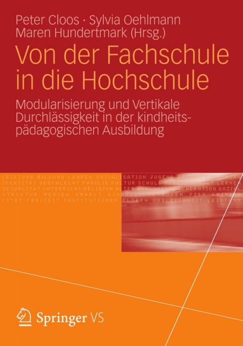 Cover image for book Von der Fachschule in die Hochschule