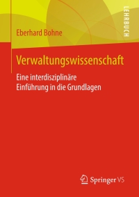 Cover image: Verwaltungswissenschaft 9783531172811
