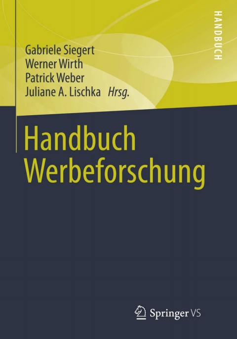 Cover image for book Handbuch Werbeforschung