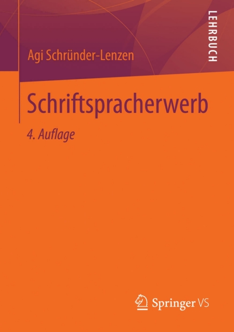 Cover image for book Schriftspracherwerb