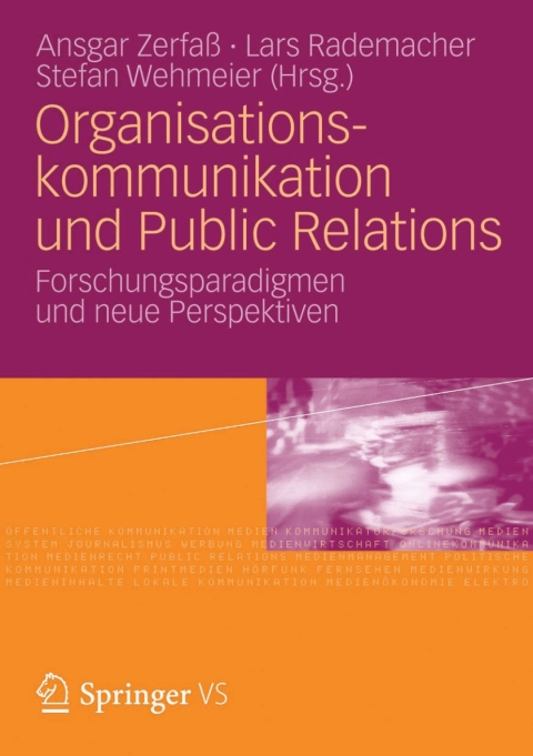 Cover image for book Organisationskommunikation und Public Relations