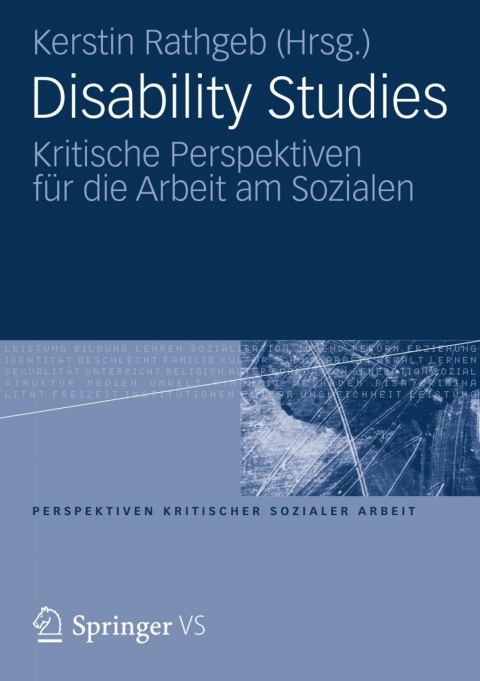 Cover image for book Disability Studies