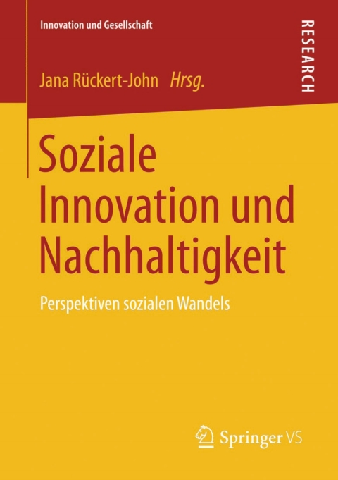Cover image for book Soziale Innovation und Nachhaltigkeit