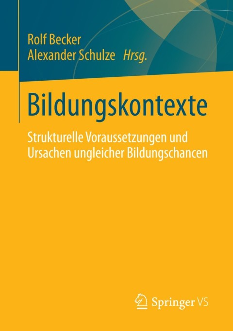 Cover image for book Bildungskontexte
