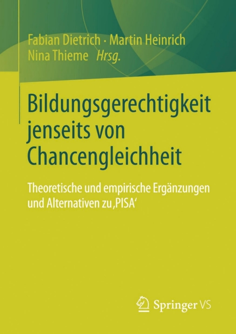 Cover image for book Bildungsgerechtigkeit jenseits von Chancengleichheit
