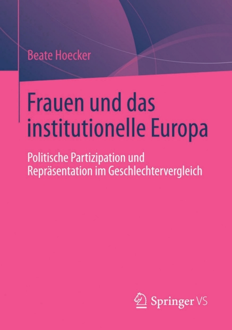 Cover image for book Frauen und das institutionelle Europa