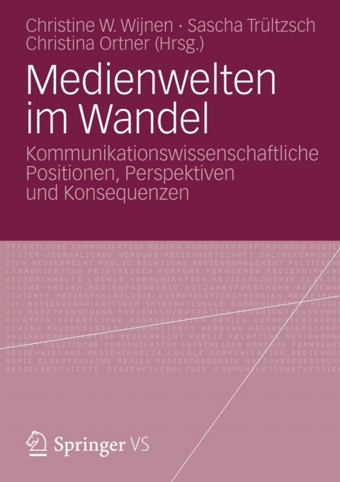 Cover image for book Medienwelten im Wandel