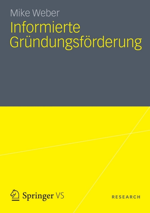 Cover image for book Informierte Gründungsförderung