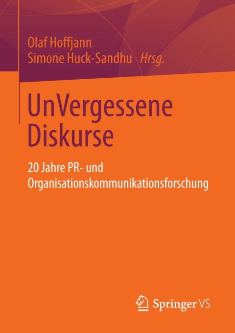 Cover image for book UnVergessene Diskurse