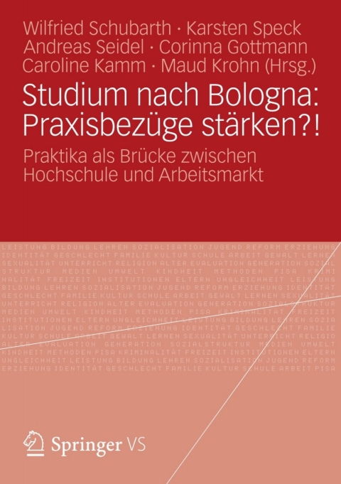 Cover image for book Studium nach Bologna: Praxisbezüge stärken?!